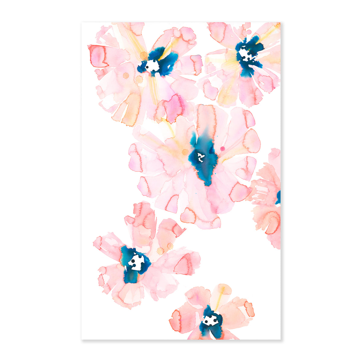 PINK AND BLUE FLOWERS